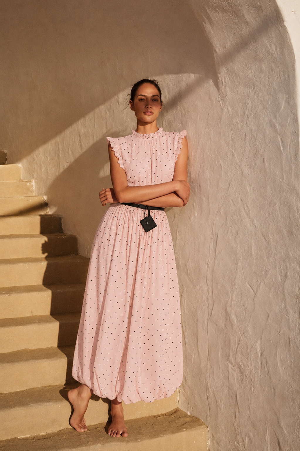 ROBE MIDI A POIS