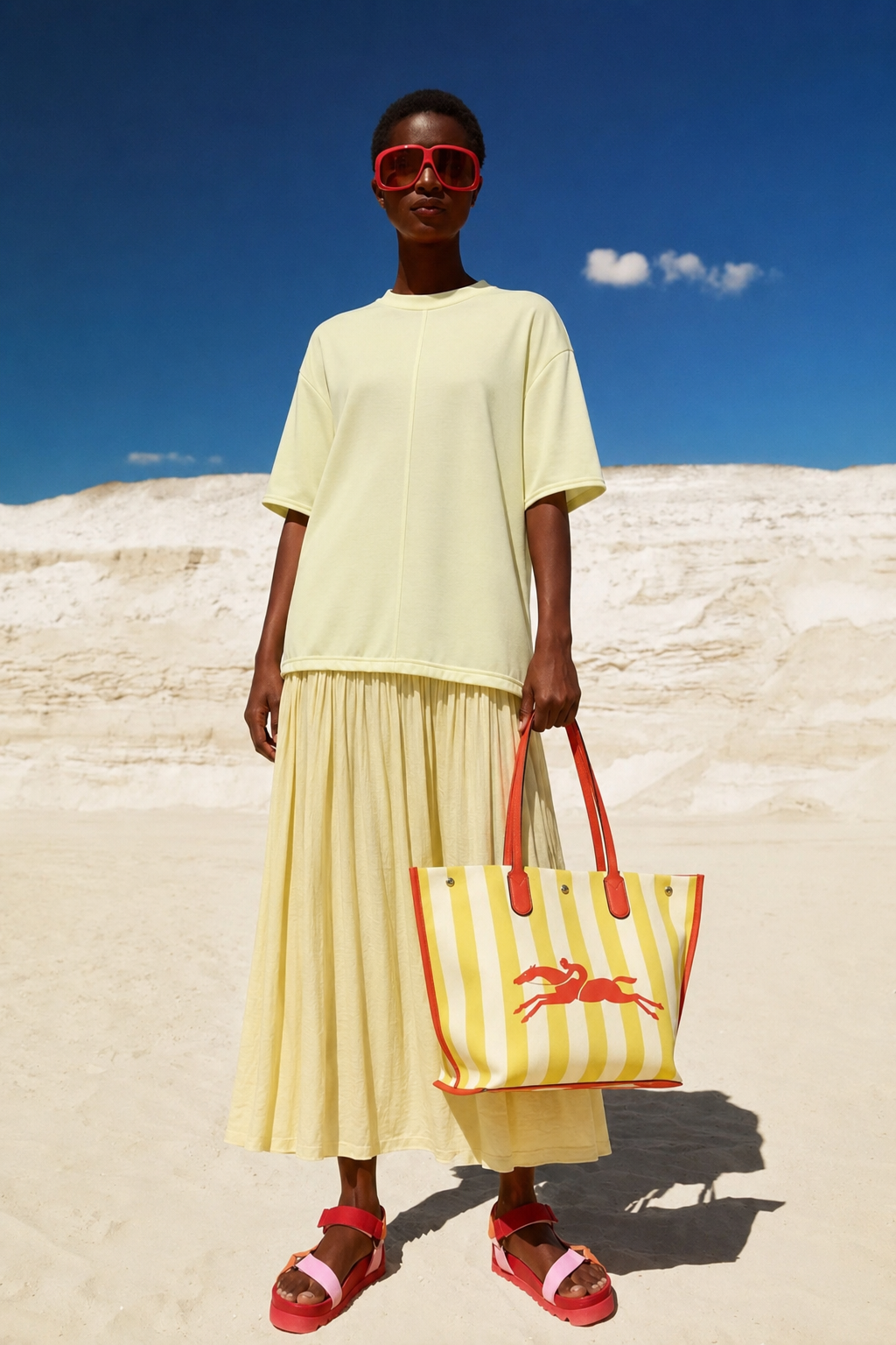 ROBE FLUIDE BI-MATIÈRE OVERSIZE